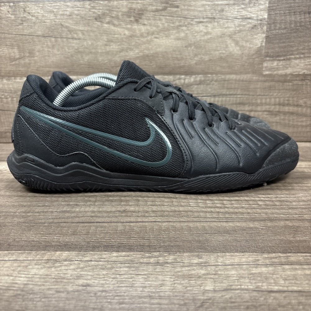 Nike Tiempo Legend 10 Academy Indoor Soccer Black Mens Size 12 Sneakers